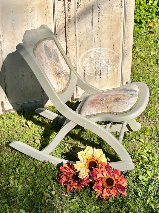 Antique Folding Rocking Chair