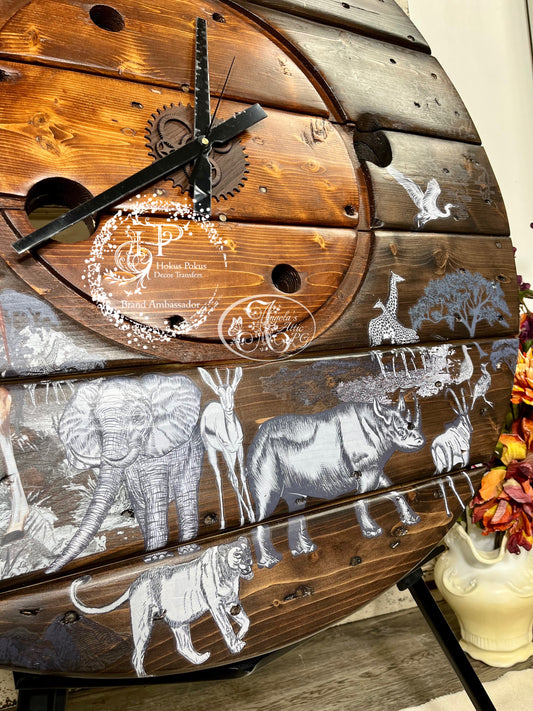 Safari Spool Clock