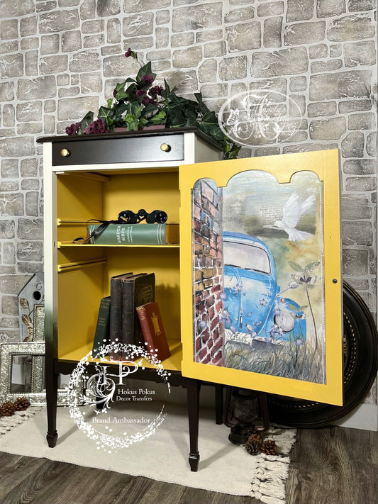 Owl Antique Cabinet