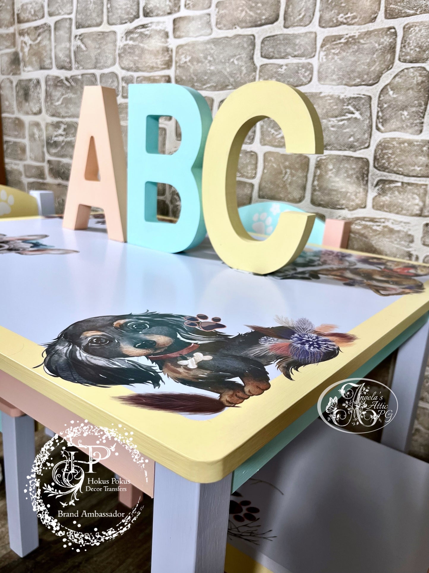 Puppy Love Toddler Table set