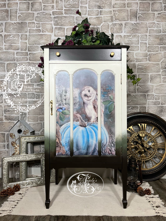 Owl Antique Cabinet
