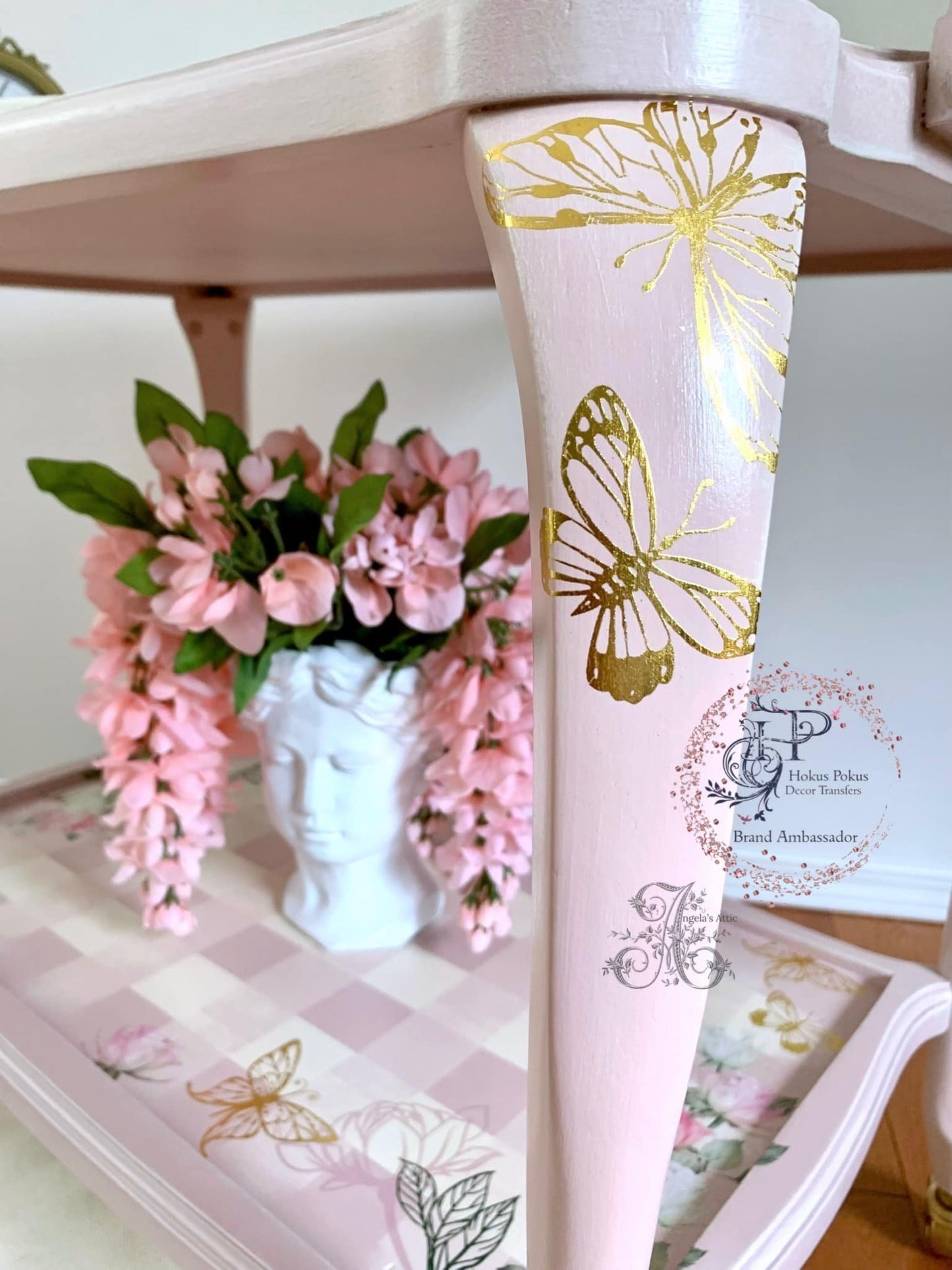 Pretty in Pink Floral Dreams cart