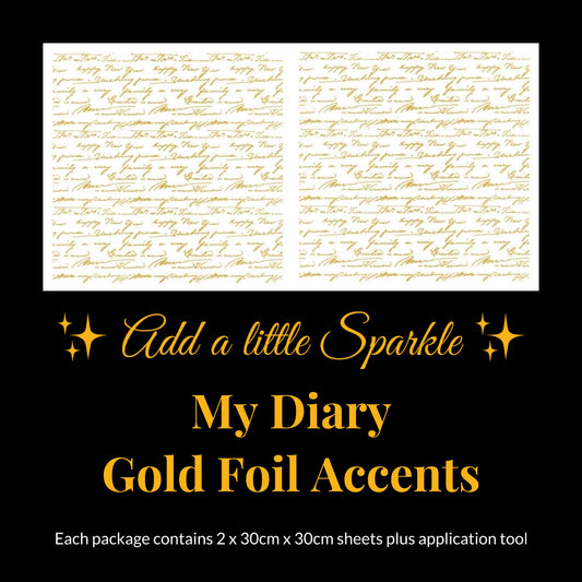 My Diary Gold Foil Accents