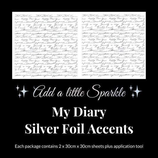My Diary Silver Foil Accents
