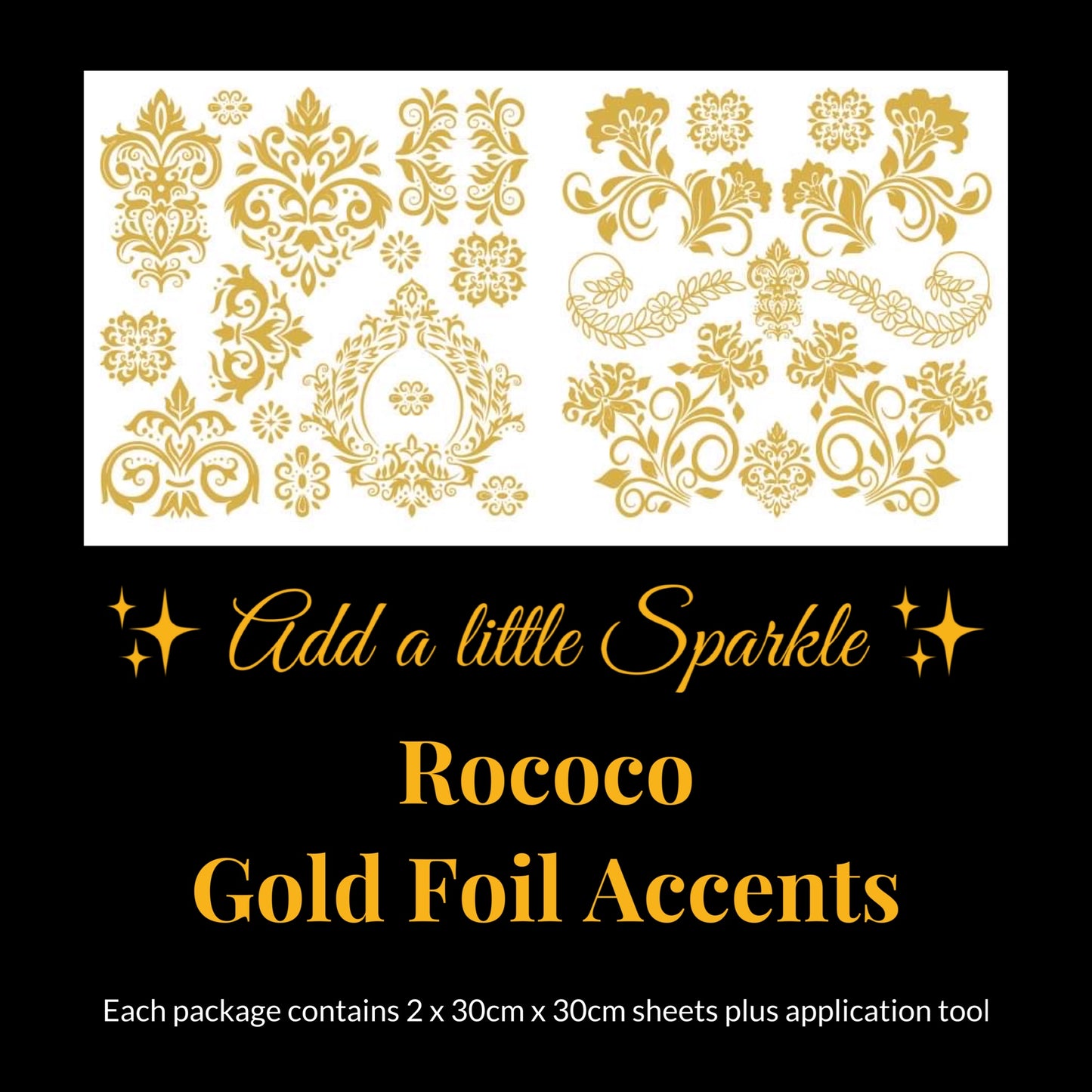 Rococo Gold Foil Accents