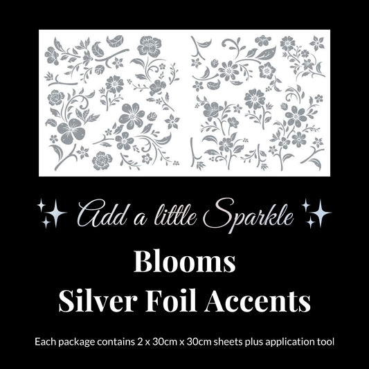 Blooms Silver Foil Accents